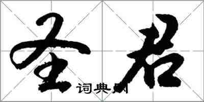 胡問遂聖君行書怎么寫