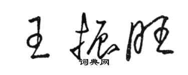 駱恆光王振旺草書個性簽名怎么寫