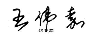 朱錫榮王偉嘉草書個性簽名怎么寫