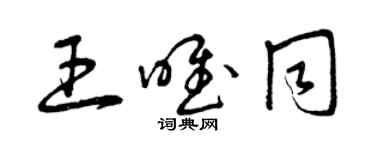 曾慶福王唯同草書個性簽名怎么寫