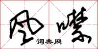 朱錫榮風噤草書怎么寫