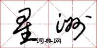朱錫榮星洲草書怎么寫