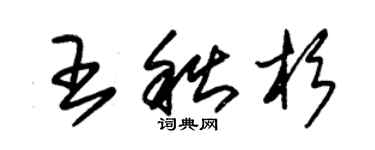 朱錫榮王秋杉草書個性簽名怎么寫