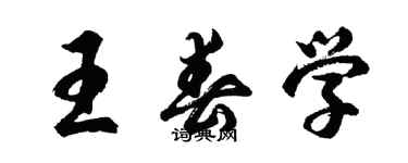 胡問遂王春學行書個性簽名怎么寫