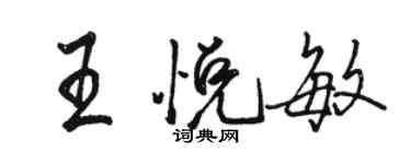 駱恆光王悅敏行書個性簽名怎么寫