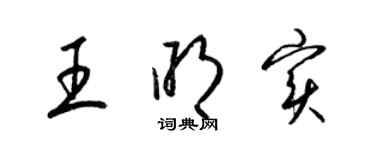 梁錦英王明實草書個性簽名怎么寫