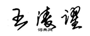 朱錫榮王凌躍草書個性簽名怎么寫