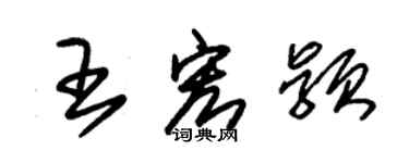 朱錫榮王宏穎草書個性簽名怎么寫