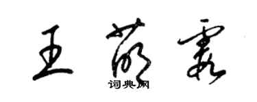 梁錦英王萌霞草書個性簽名怎么寫
