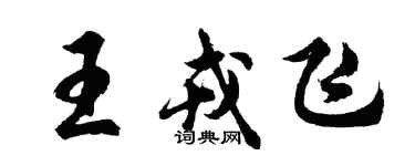 胡問遂王戎飛行書個性簽名怎么寫