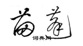 駱恆光苗蓬草書個性簽名怎么寫