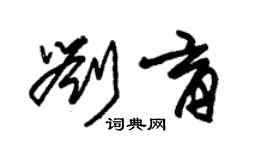 朱錫榮劉育草書個性簽名怎么寫