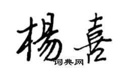 王正良楊喜行書個性簽名怎么寫