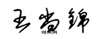 朱錫榮王尚錦草書個性簽名怎么寫