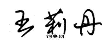 朱錫榮王莉丹草書個性簽名怎么寫