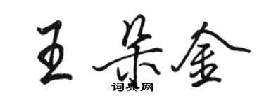 駱恆光王朵金行書個性簽名怎么寫