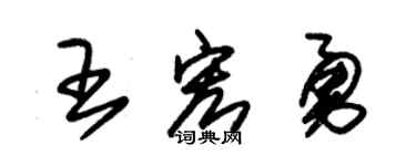 朱錫榮王宏勇草書個性簽名怎么寫