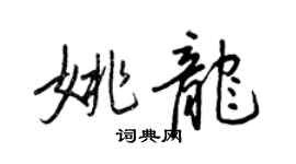 王正良姚龍行書個性簽名怎么寫