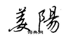 王正良姜陽行書個性簽名怎么寫