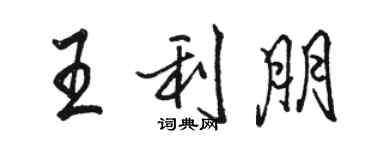 駱恆光王利朋行書個性簽名怎么寫