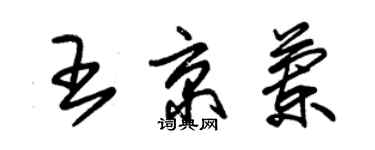 朱錫榮王京蘭草書個性簽名怎么寫