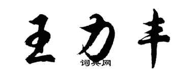 胡問遂王力豐行書個性簽名怎么寫