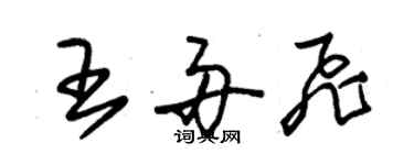 朱錫榮王舟飛草書個性簽名怎么寫