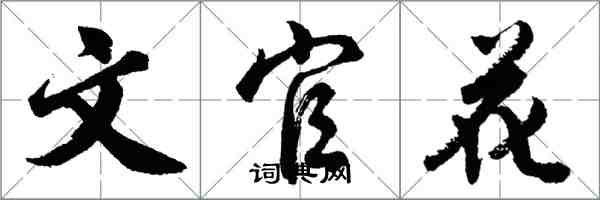 胡問遂文官花行書怎么寫