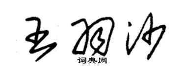 朱錫榮王羽沙草書個性簽名怎么寫