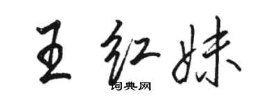 駱恆光王紅妹行書個性簽名怎么寫