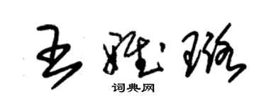 朱錫榮王雅璐草書個性簽名怎么寫