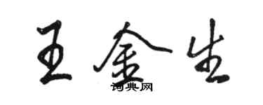 駱恆光王金生行書個性簽名怎么寫