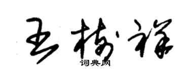 朱錫榮王樹祥草書個性簽名怎么寫