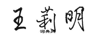 駱恆光王莉明行書個性簽名怎么寫