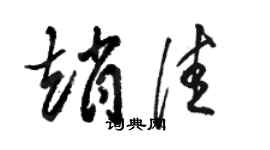 駱恆光趙佳草書個性簽名怎么寫
