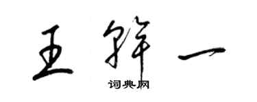 梁錦英王乾一草書個性簽名怎么寫