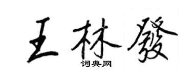 王正良王林發行書個性簽名怎么寫