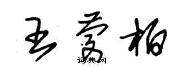 朱錫榮王慶柏草書個性簽名怎么寫