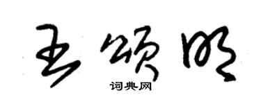 朱錫榮王頌明草書個性簽名怎么寫