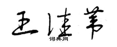 曾慶福王佳葦草書個性簽名怎么寫