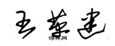 朱錫榮王革建草書個性簽名怎么寫