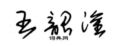 朱錫榮王韶淦草書個性簽名怎么寫