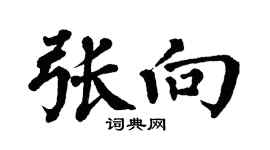 翁闓運張向楷書個性簽名怎么寫