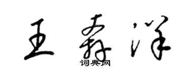 梁錦英王奔洋草書個性簽名怎么寫