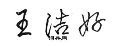 駱恆光王潔好行書個性簽名怎么寫