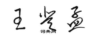 駱恆光王登孟草書個性簽名怎么寫