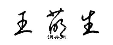 梁錦英王萌生草書個性簽名怎么寫
