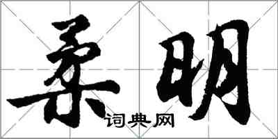 胡問遂柔明行書怎么寫