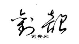 梁錦英劉韶草書個性簽名怎么寫