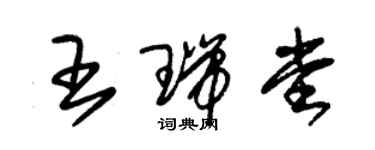 朱錫榮王瑞堂草書個性簽名怎么寫